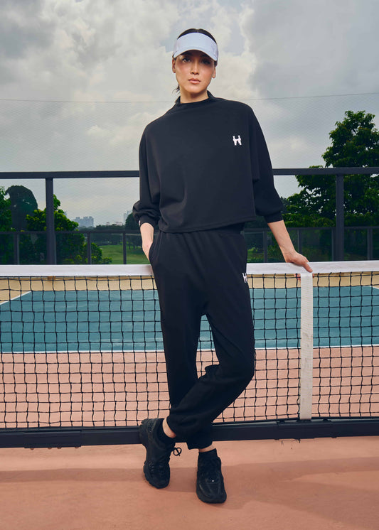 CASSIE JUMPER SET (BLACK)