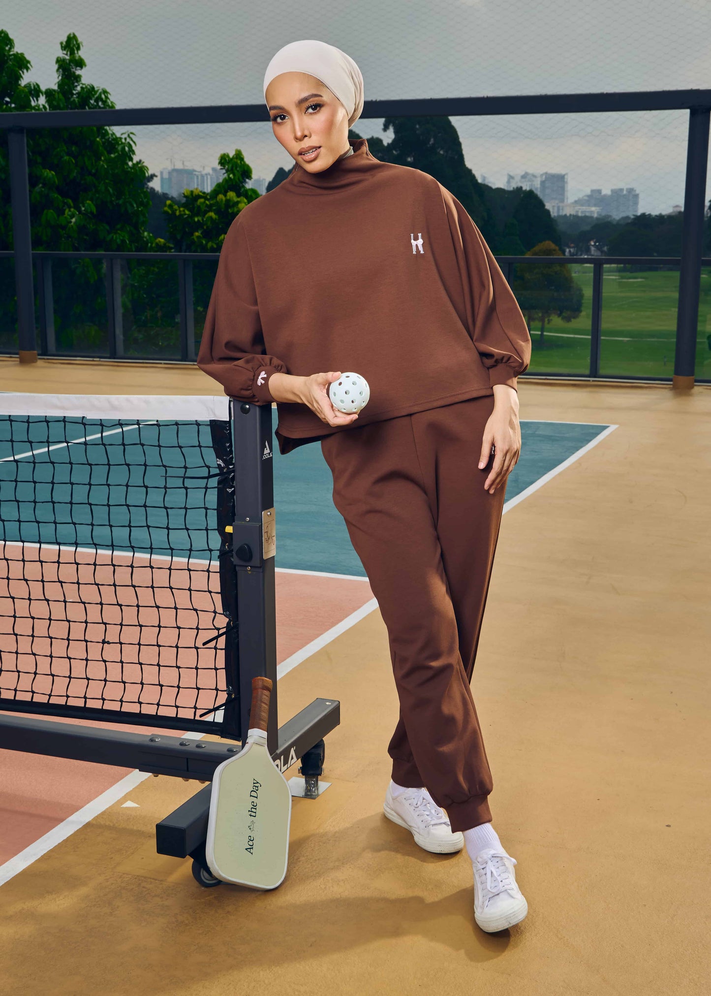 CASSIE JUMPER SET (CHOCOLATE)