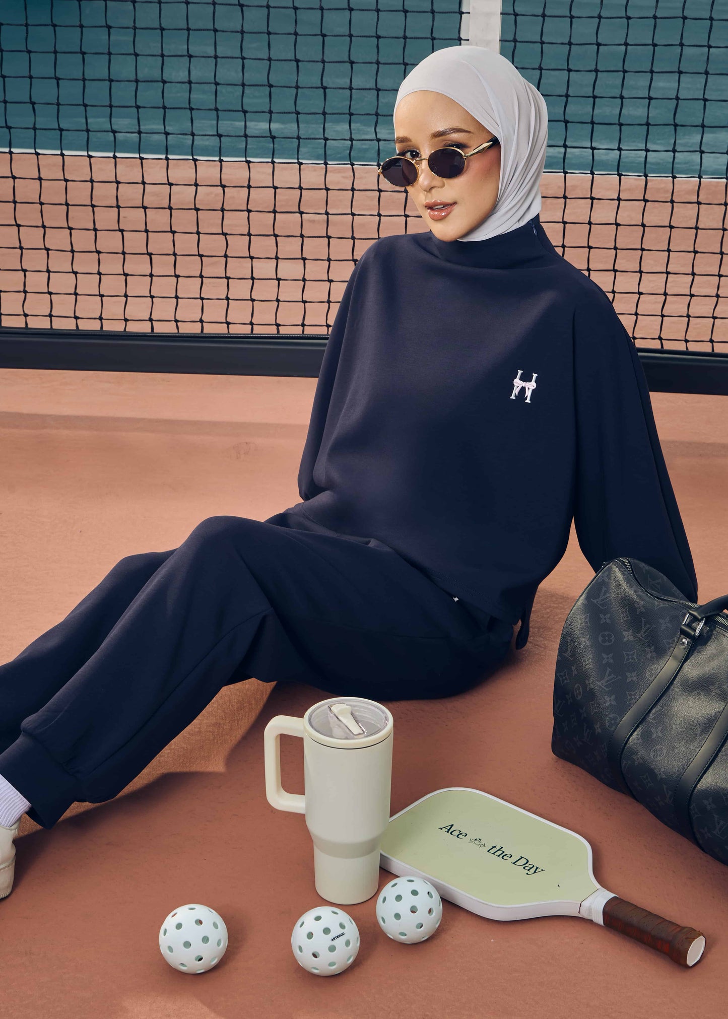 CASSIE JUMPER SET (NAVY BLUE)