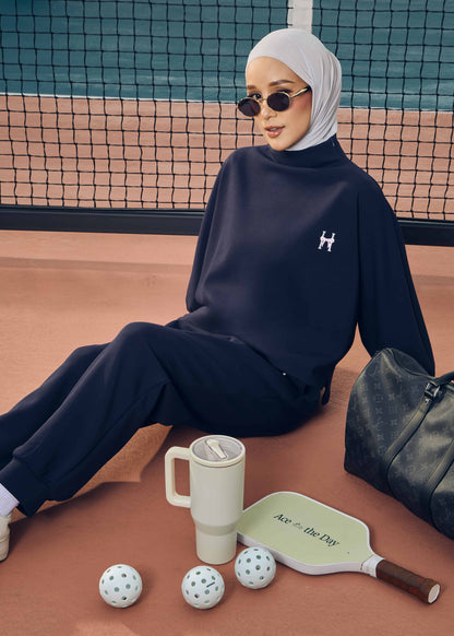 CASSIE JUMPER SET (NAVY BLUE)