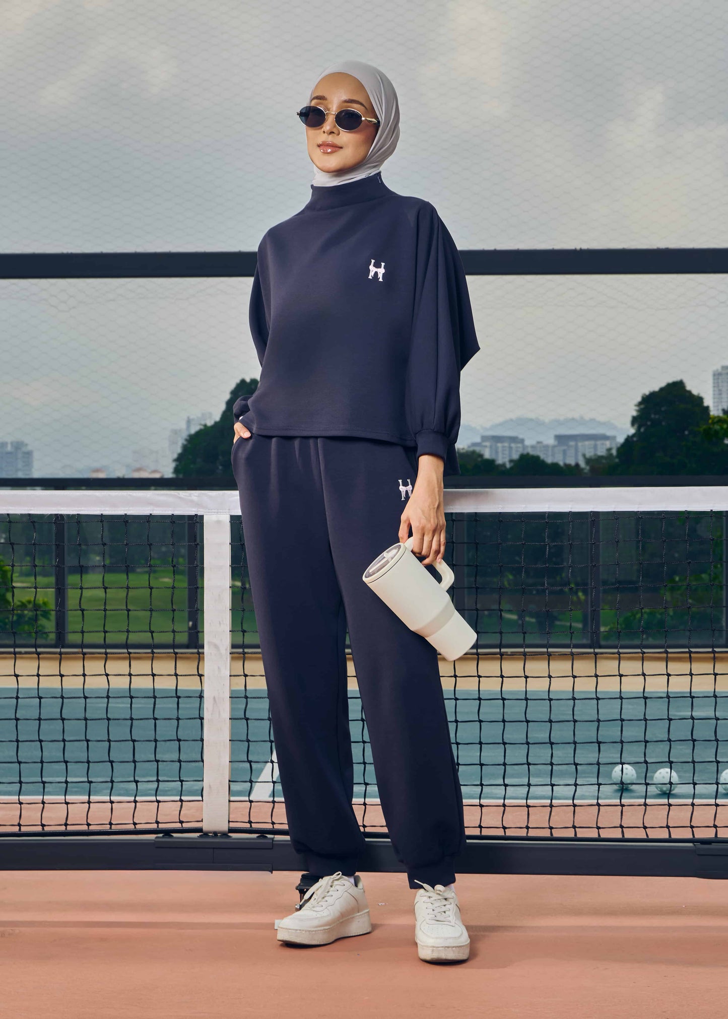 CASSIE JUMPER SET (NAVY BLUE)