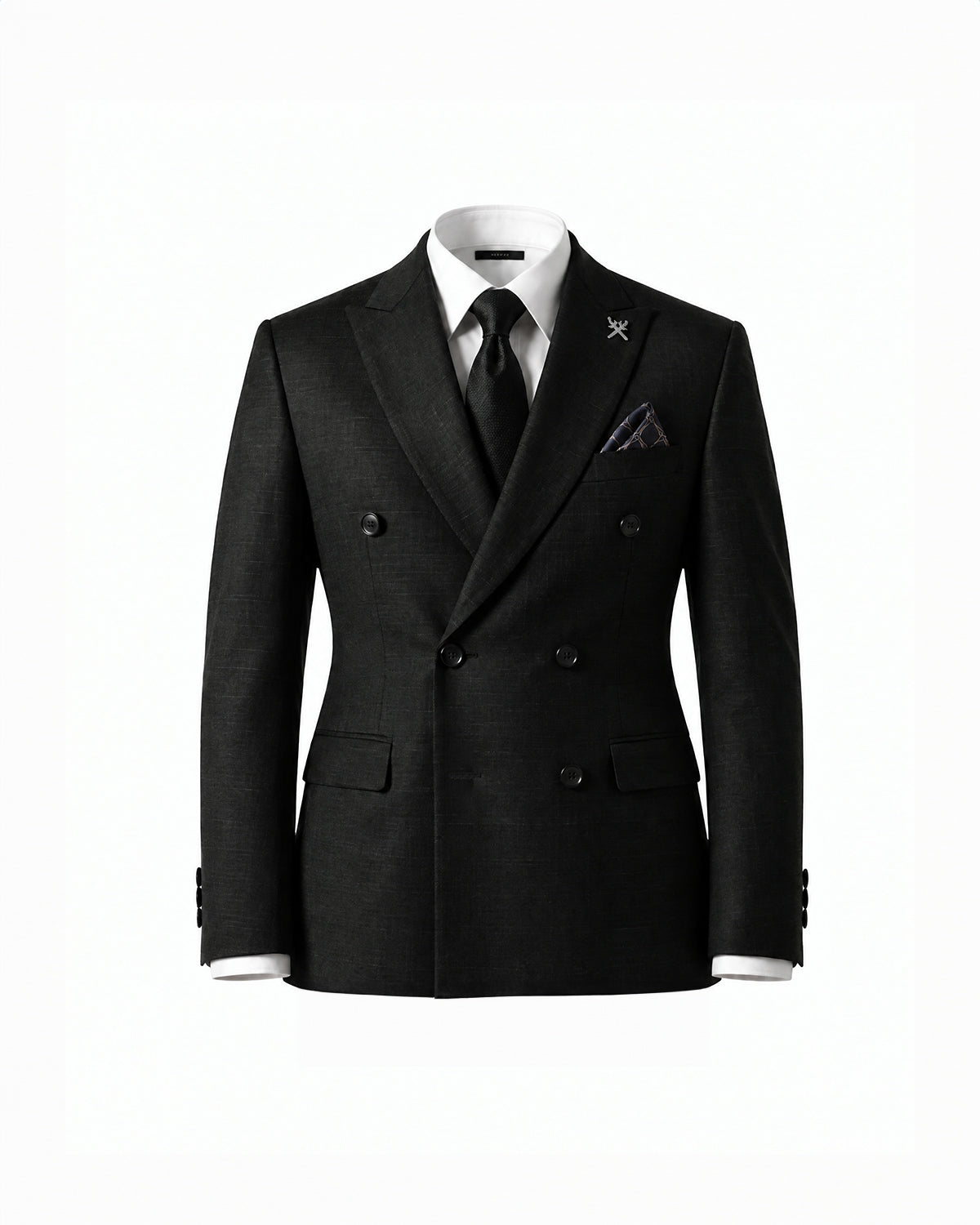 THE WINDSOR DOUBLE BREASTED SUIT (BLACK)
