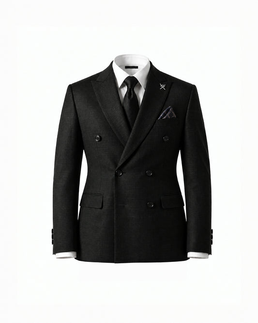 THE WINDSOR DOUBLE BREASTED SUIT (BLACK)