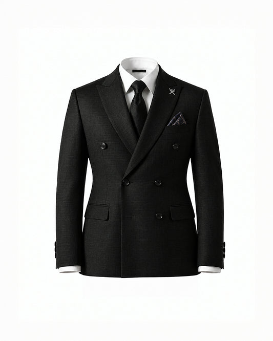 THE WINDSOR DOUBLE BREASTED SUIT (BLACK)