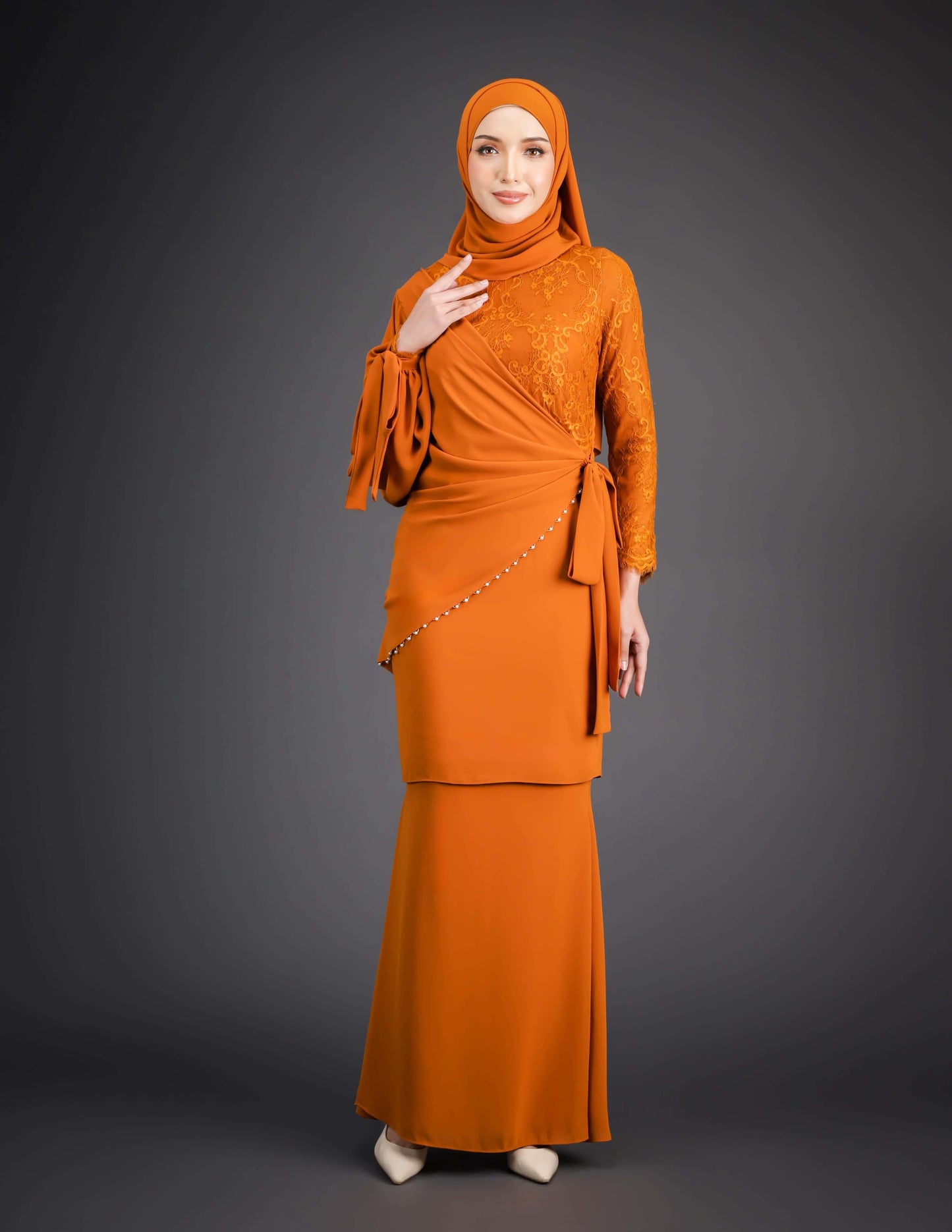 ADIANA KURUNG (BRICK ORANGE)