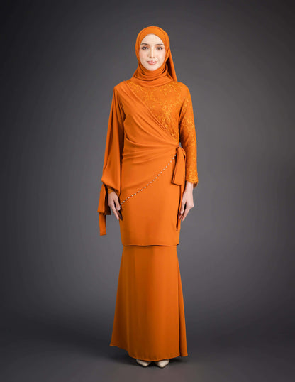 ADIANA KURUNG (BRICK ORANGE)