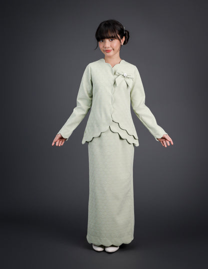 ADRIANNA KURUNG KIDS (GREEN TEA)