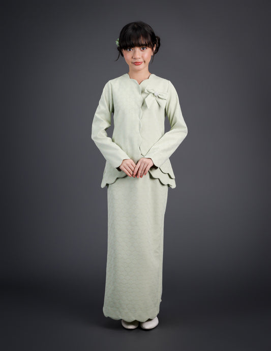 ADRIANNA KURUNG KIDS (GREEN TEA)