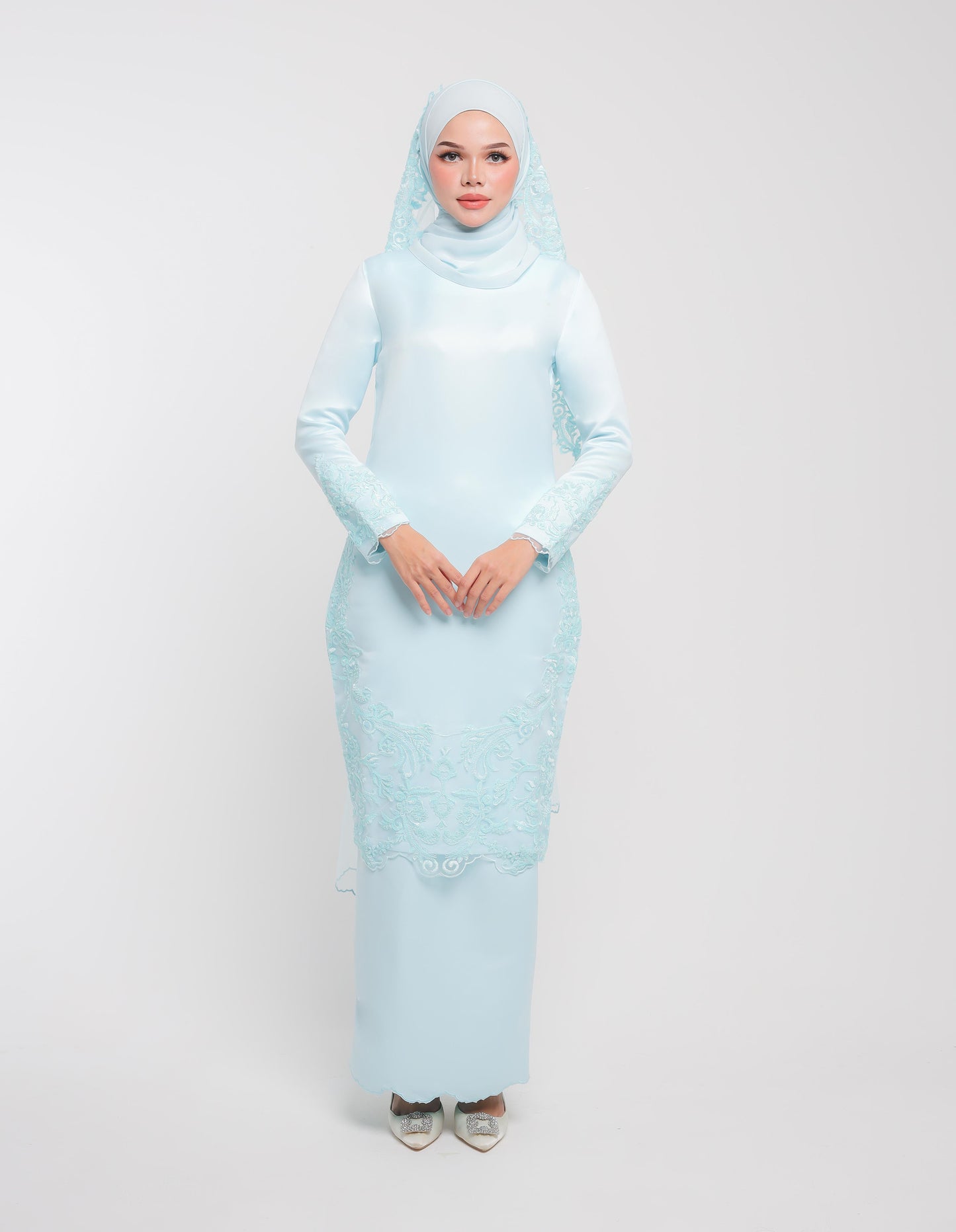 MINOR DEFECT AFRINA KURUNG (BABY BLUE)