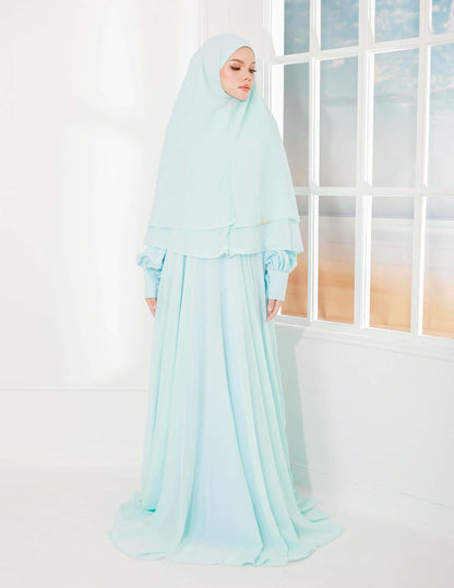 AFSHA KHIMAR (AQUA BLUE)