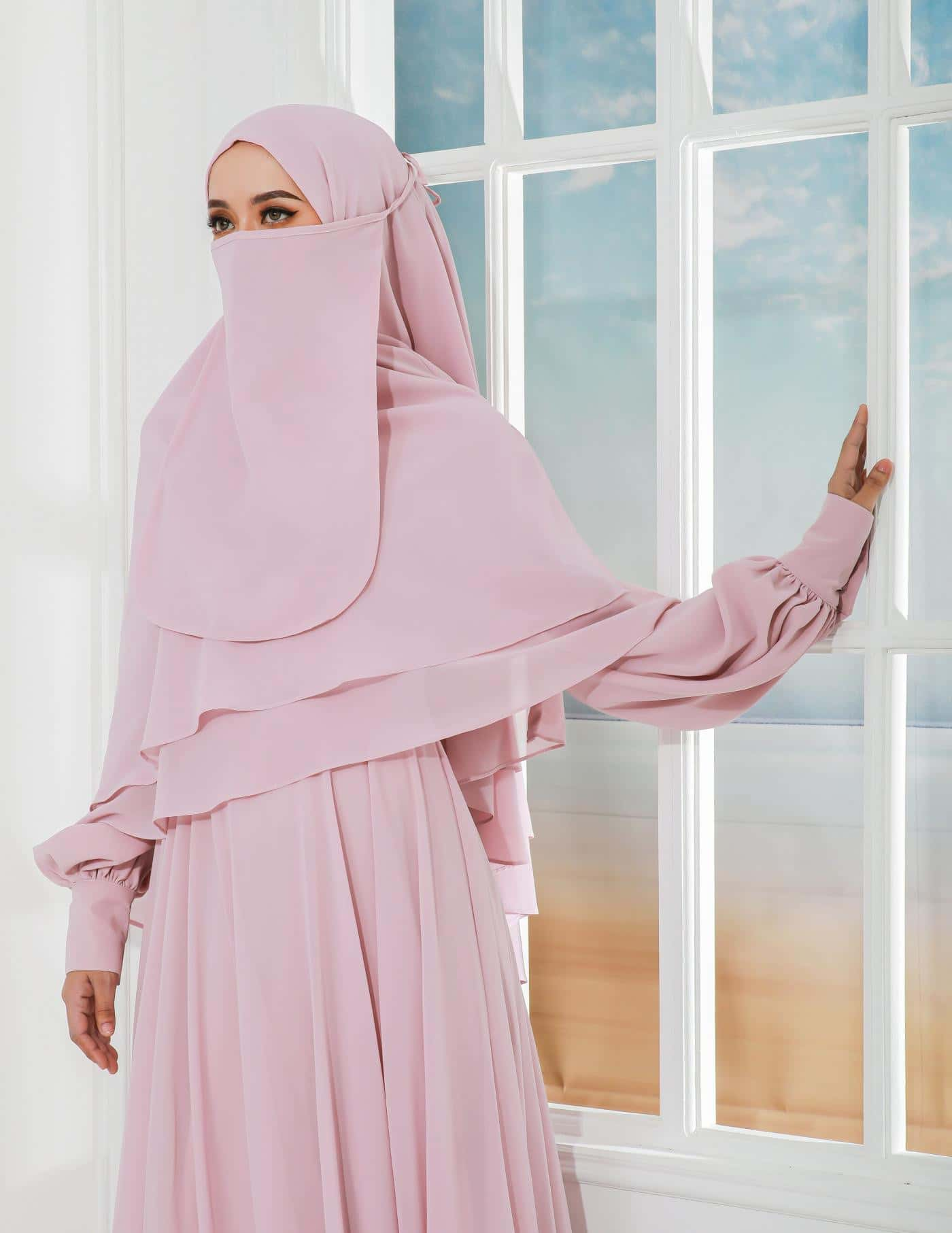 AFSHA KHIMAR (DUSTY PINK)