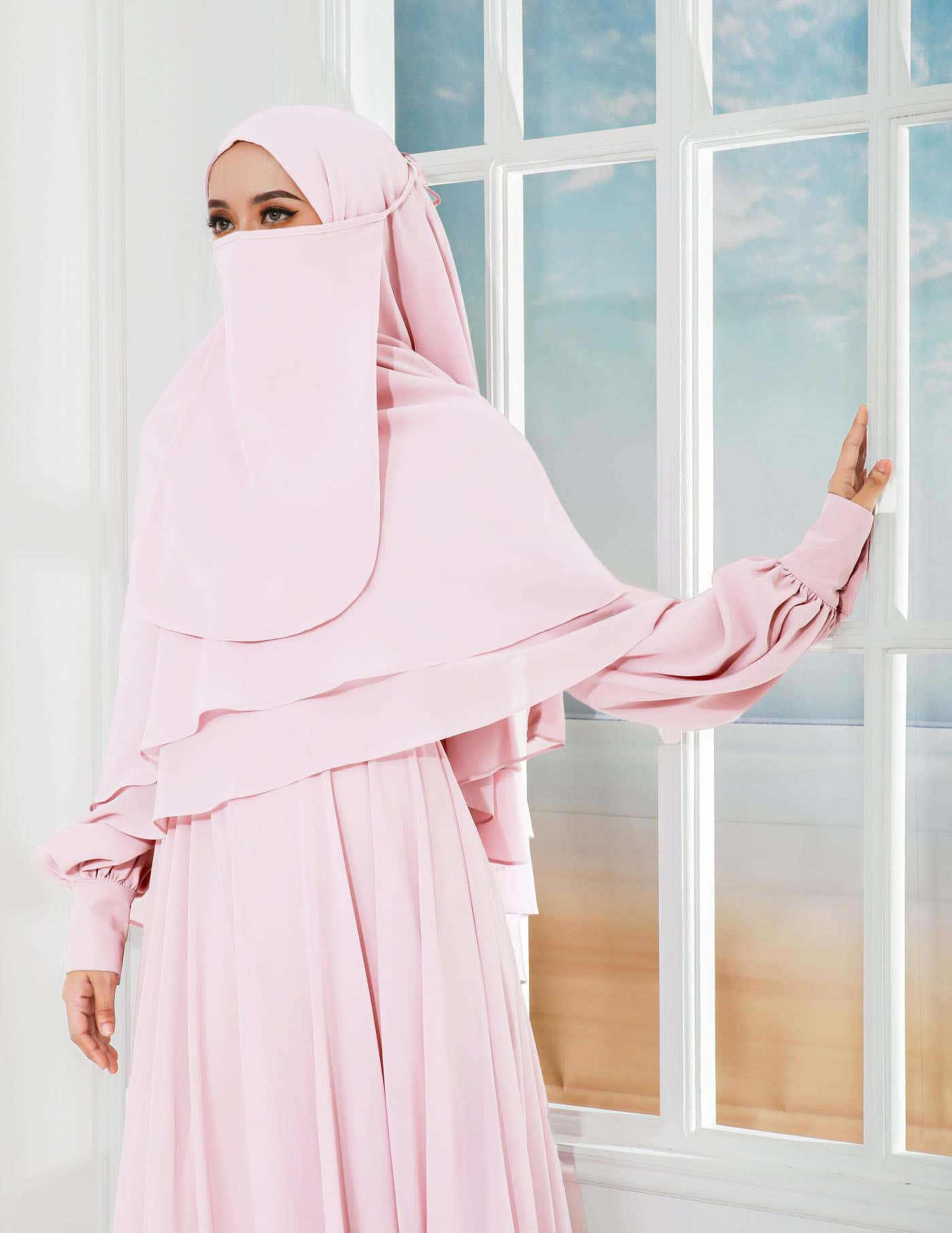 AFSHA KHIMAR (SOFT PINK)