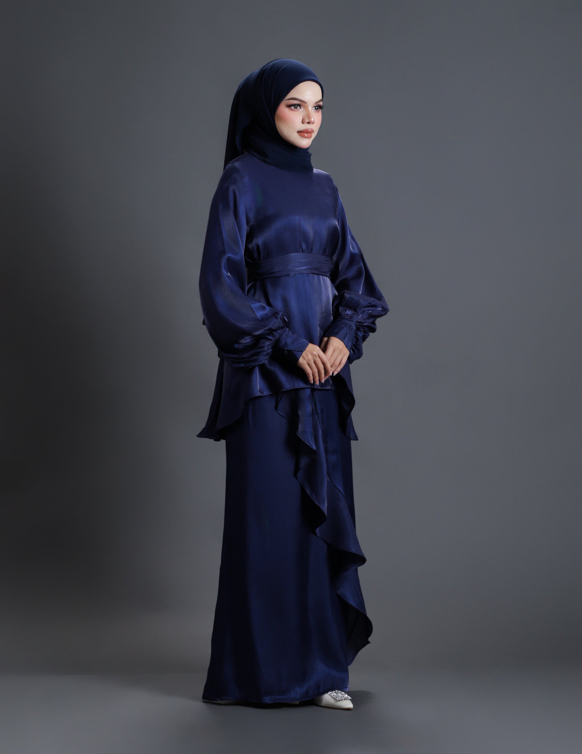 navy blue hijab dress N.S NEVA STYLE