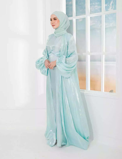 AJWA ABAYA 2.0 (AQUA BLUE)