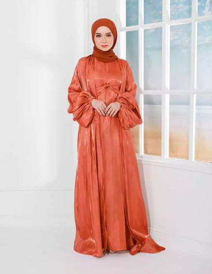 AJWA ABAYA 2.0 (BURNT ORANGE)