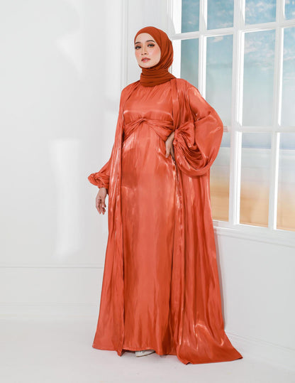 AJWA ABAYA 2.0 (BURNT ORANGE)