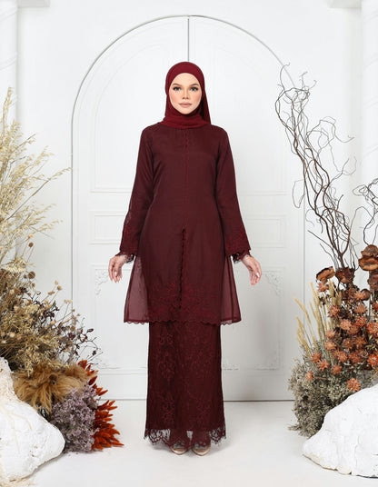 AMAYA KEBAYA (BURGUNDY)