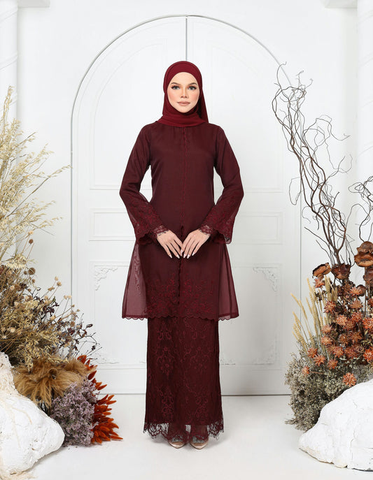 AMAYA KEBAYA (BURGUNDY)