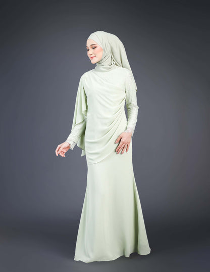 MINOR DEFECT ANNALEE DRESS (GREEN TEA)