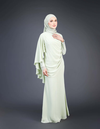 MINOR DEFECT ANNALEE DRESS (GREEN TEA)