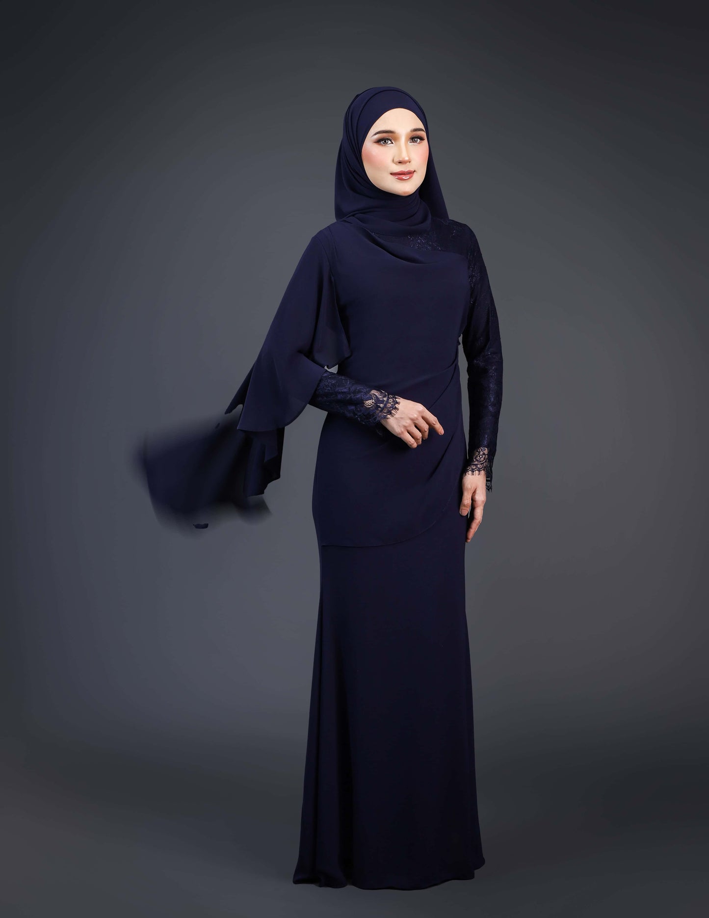 ANNALEE DRESS (NAVY BLUE)