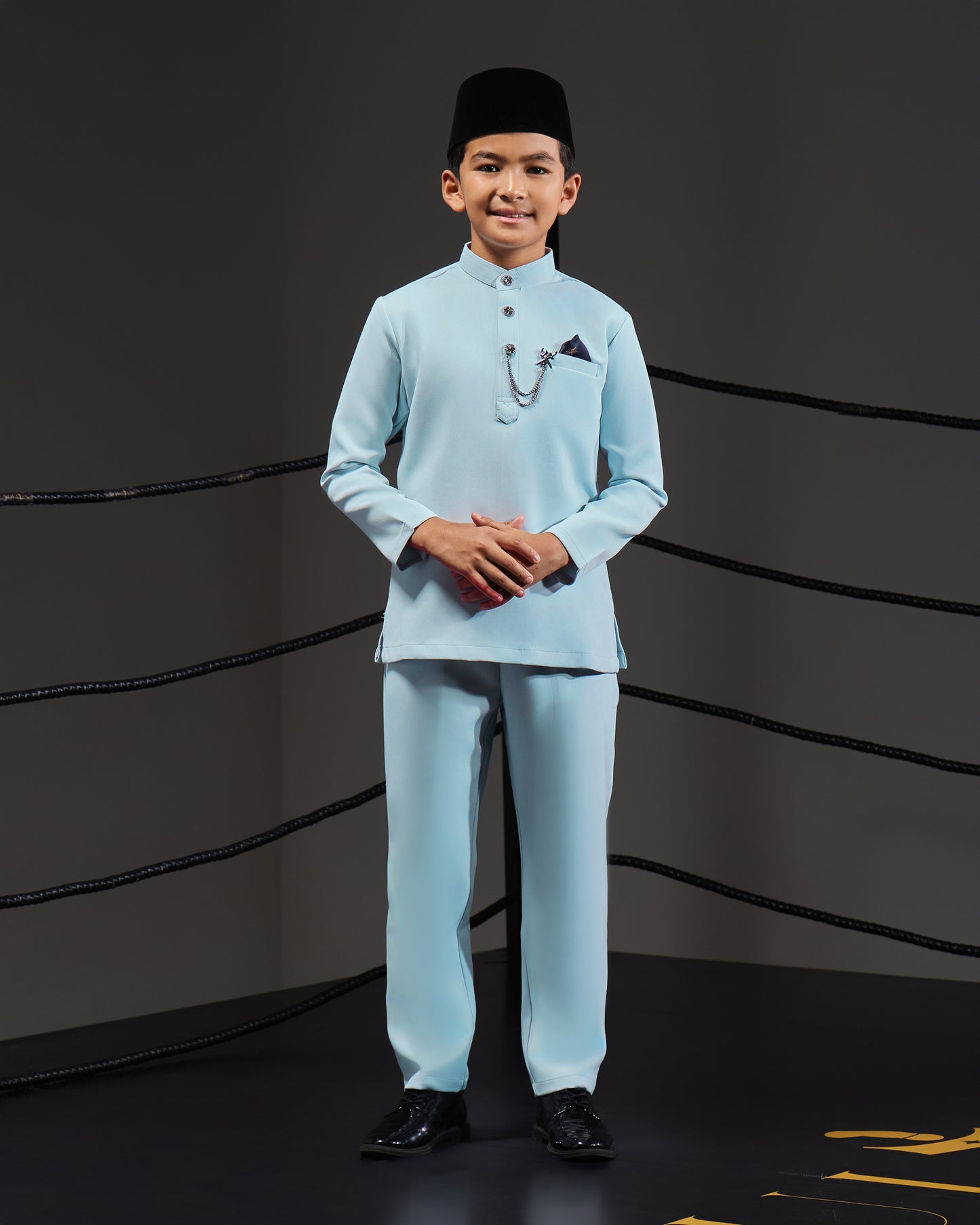 SOULTAN BAJU MELAYU FOR KIDS (AQUA BLUE)