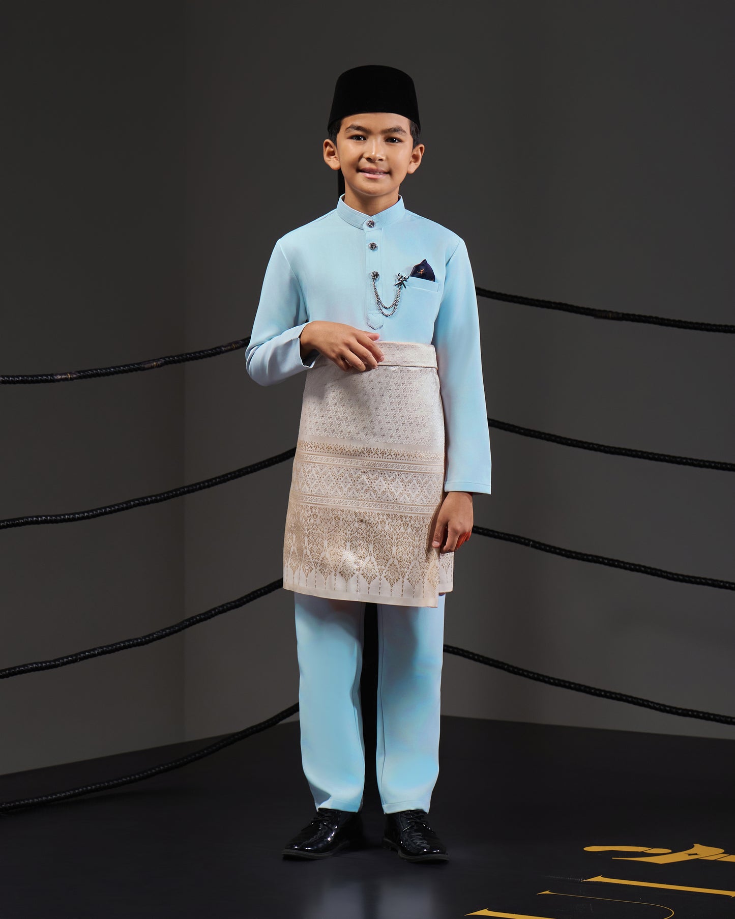 SOULTAN BAJU MELAYU FOR KIDS (AQUA BLUE)