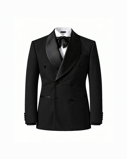 THE ASTOR DOUBLE BREASTED SUIT (BLACK)