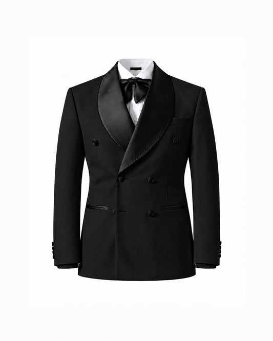 THE ASTOR DOUBLE BREASTED SUIT (BLACK)