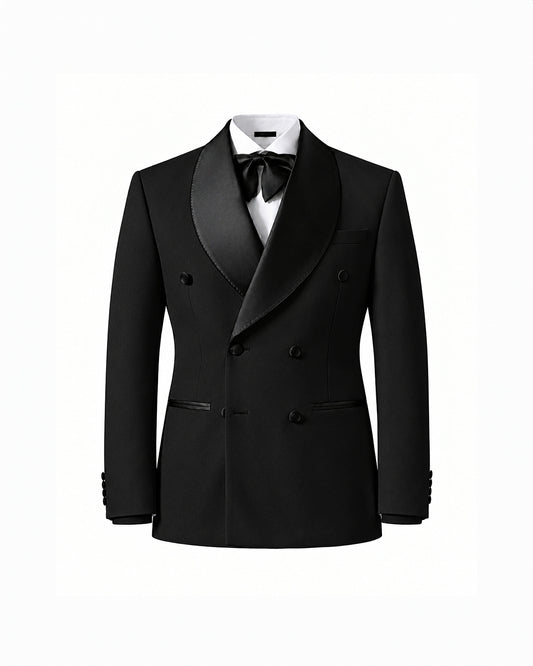 THE ASTOR DOUBLE BREASTED SUIT (BLACK)