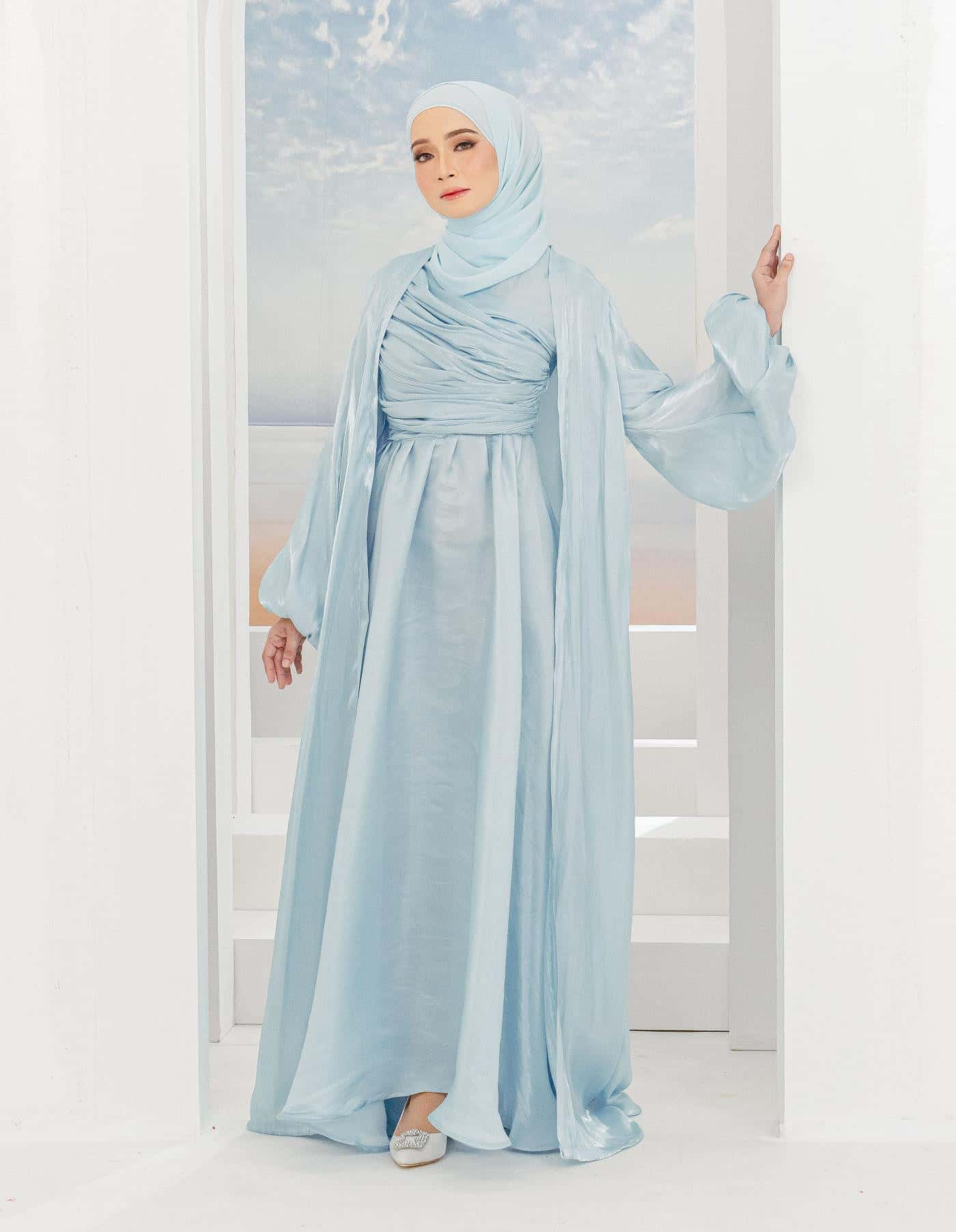 ATIFA ABAYA (BABY BLUE)