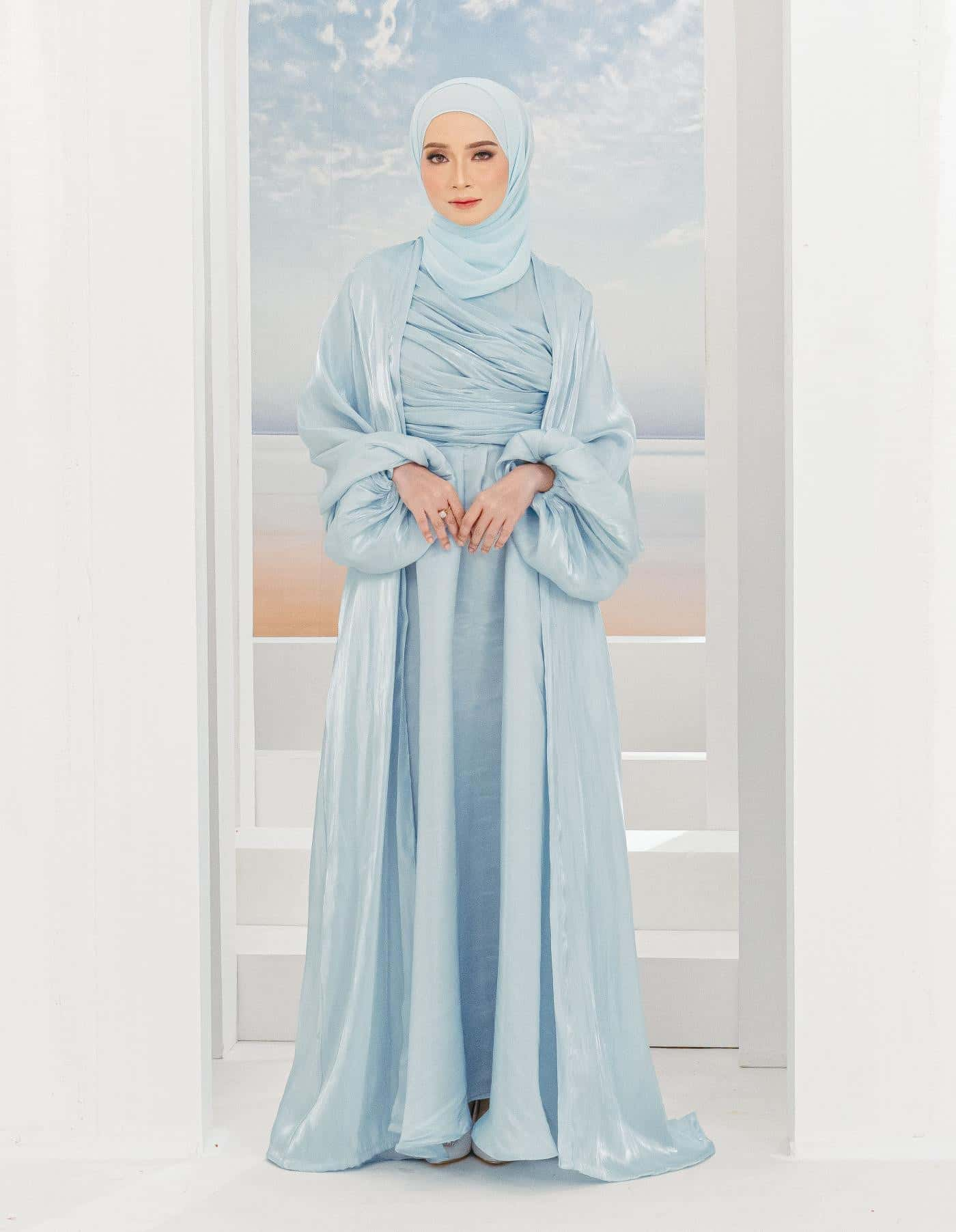 ATIFA ABAYA (BABY BLUE)