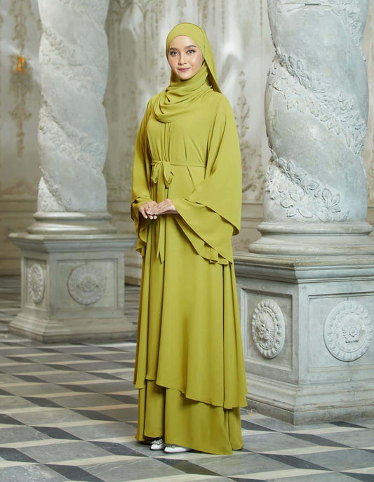 MINOR DEFECT AULIYA ABAYA (OLIVE)