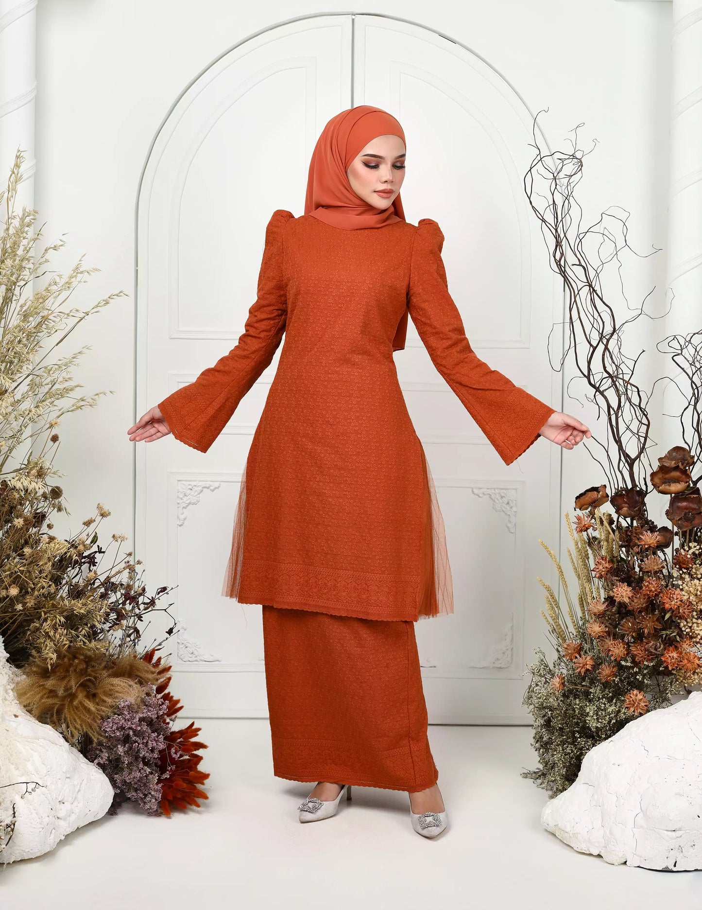 AYANA KURUNG (BURNT ORANGE)