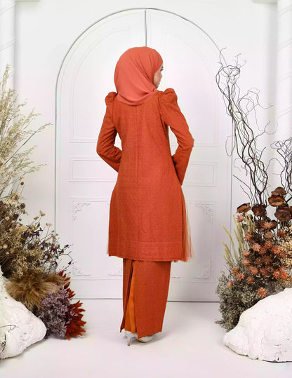 AYANA KURUNG (BURNT ORANGE)