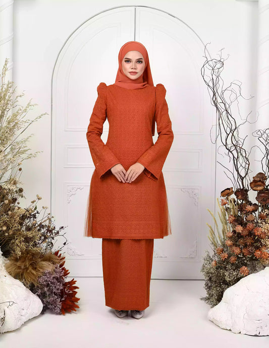 AYANA KURUNG (BURNT ORANGE)