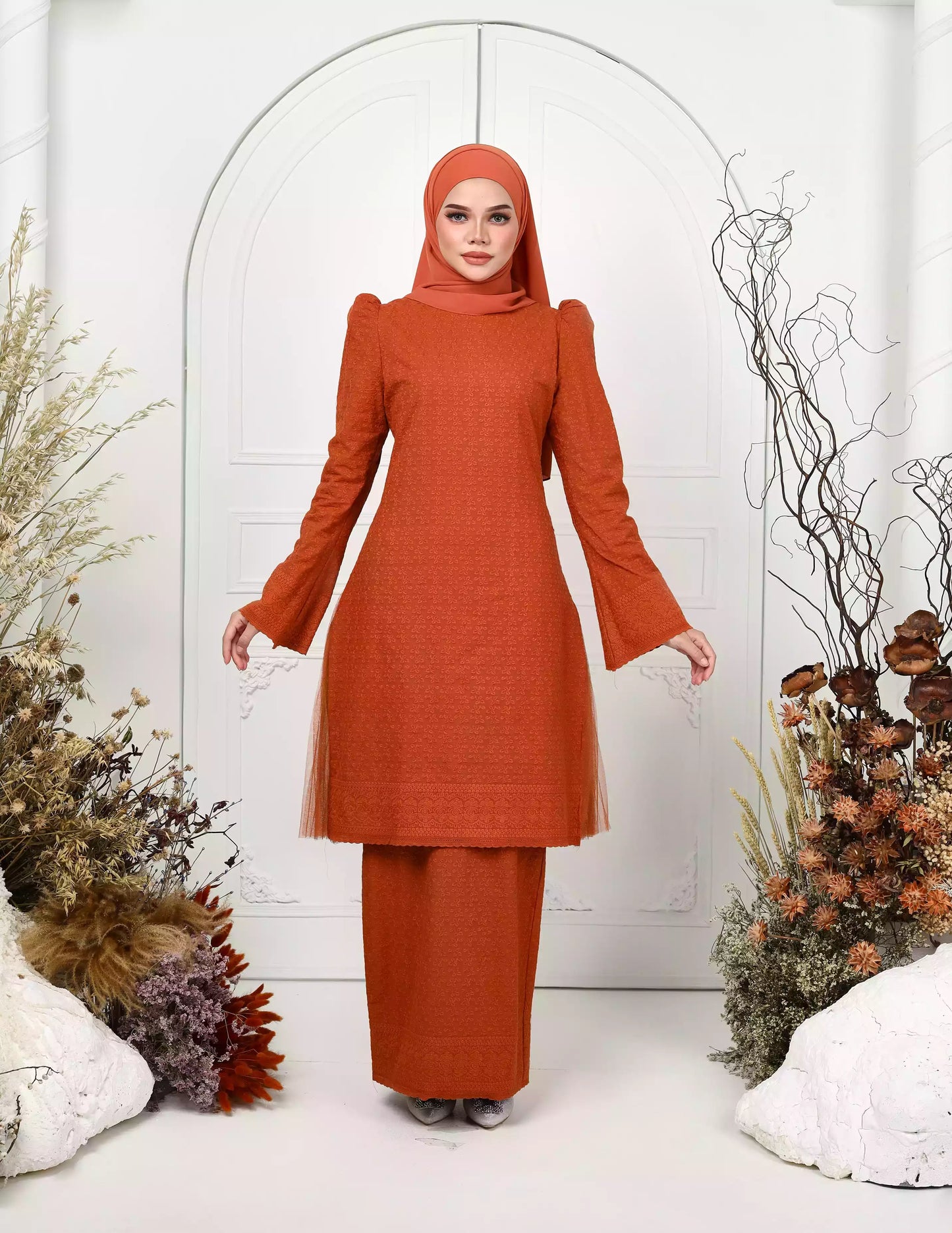 AYANA KURUNG (BURNT ORANGE)