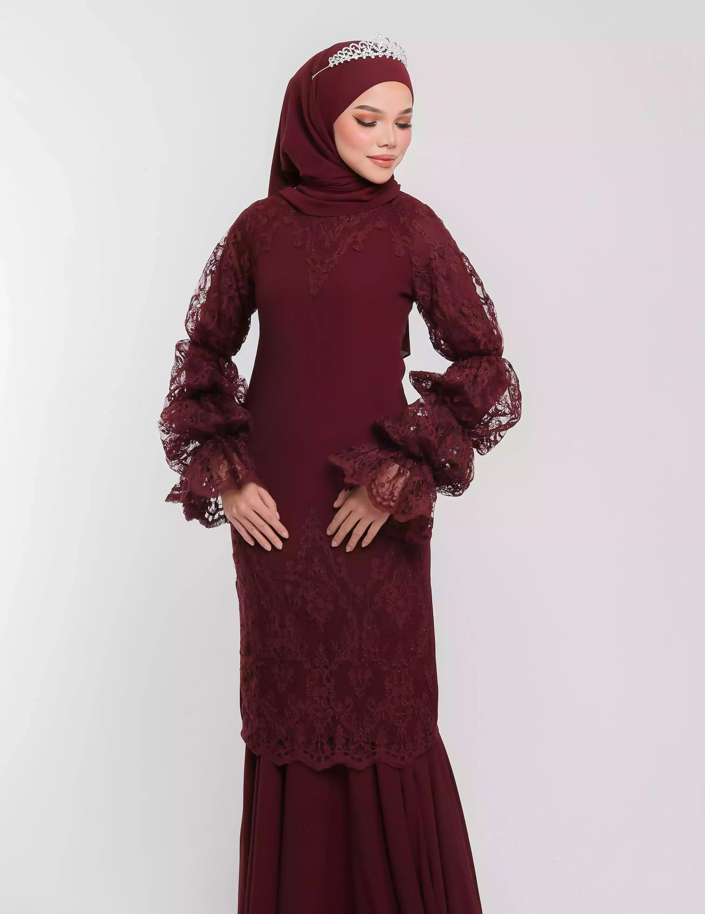 AYLA KURUNG (BURGUNDY)