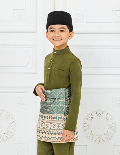 BAJU MELAYU KIDS (MOSS GREEN)