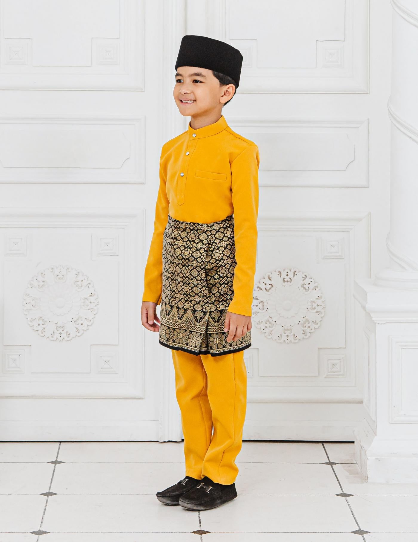 BAJU MELAYU KIDS (MUSTARD)