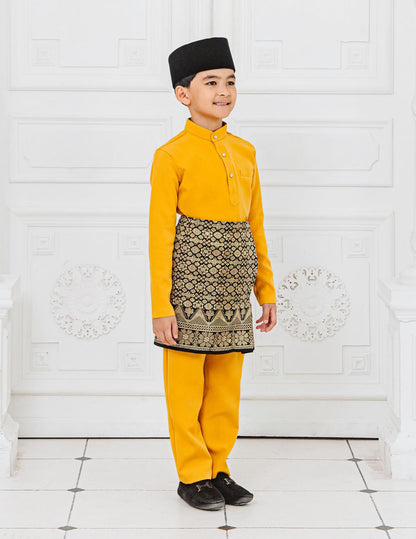 BAJU MELAYU KIDS (MUSTARD)