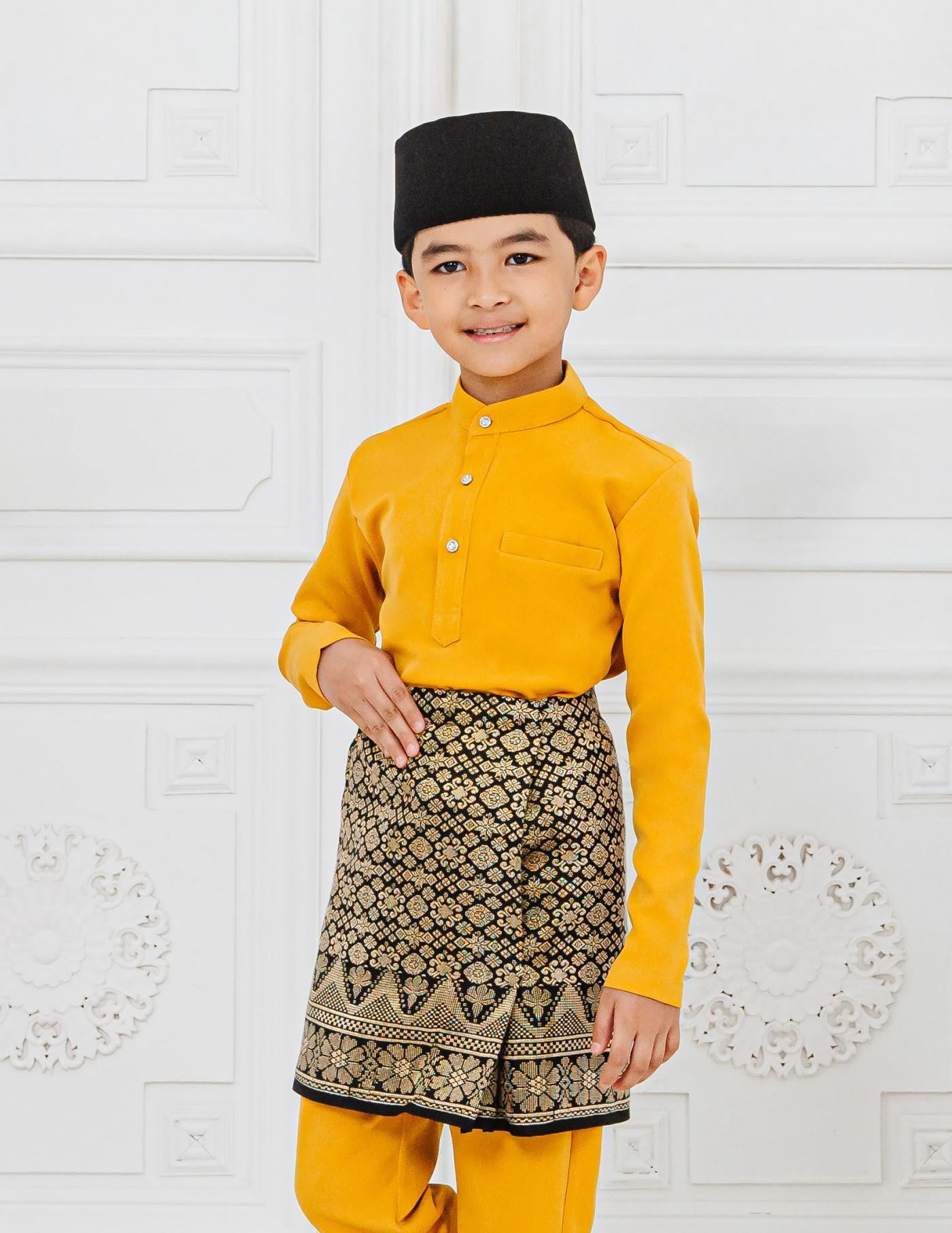 BAJU MELAYU KIDS (MUSTARD)