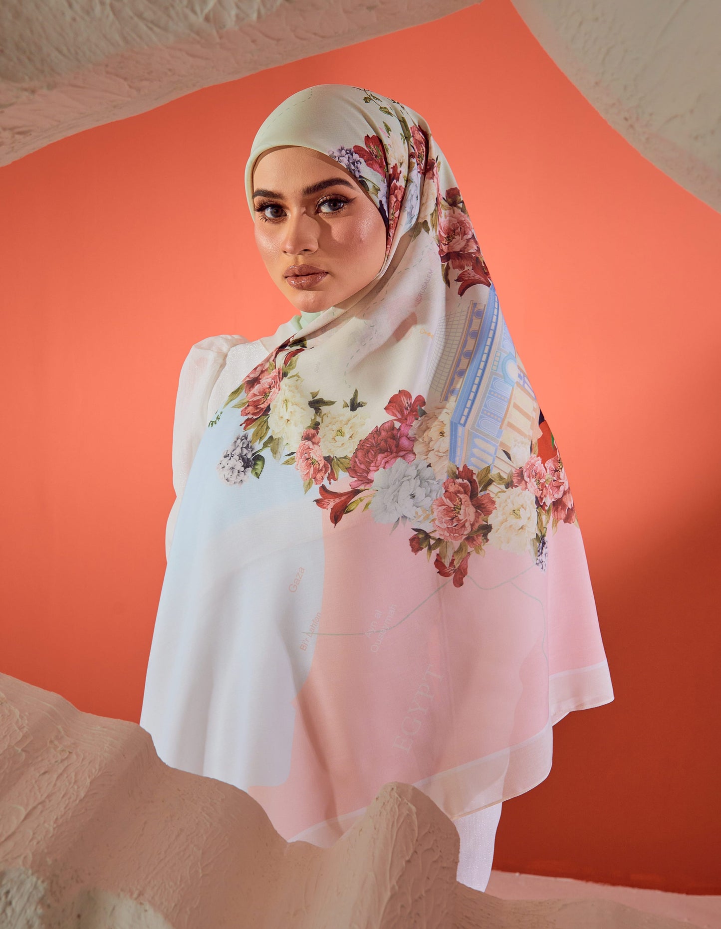 BAWAL PALESTINE MATTE SATIN (BEIGE)