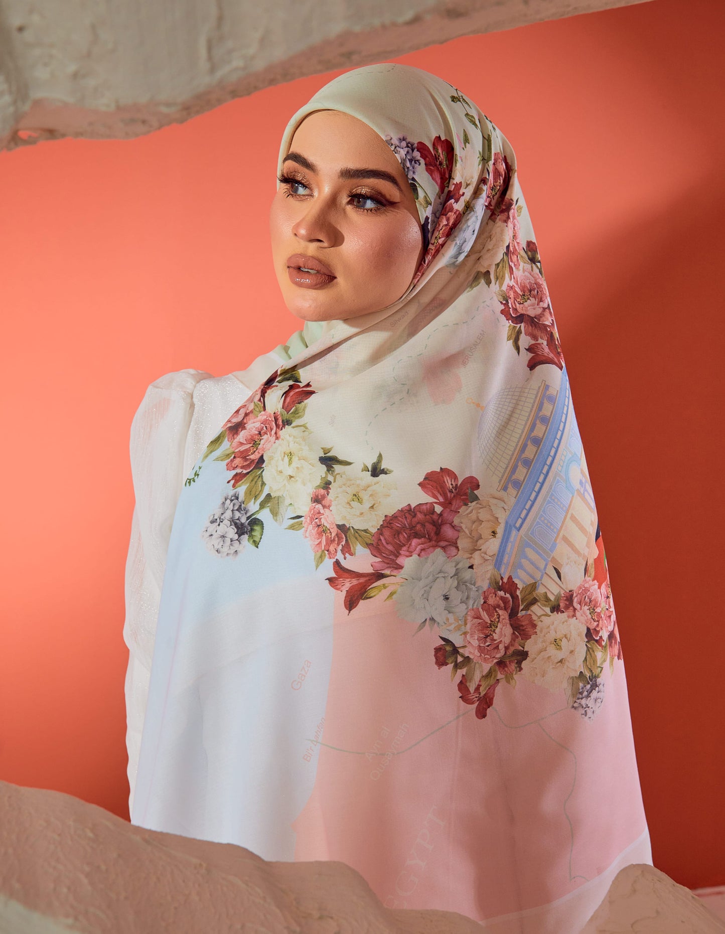 MINOR DEFECT BAWAL PALESTINE MATTE SATIN (BEIGE)