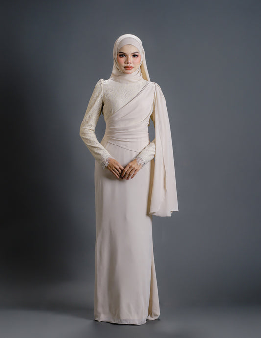 BRYNDA DRESS (CHAMPAGNE)