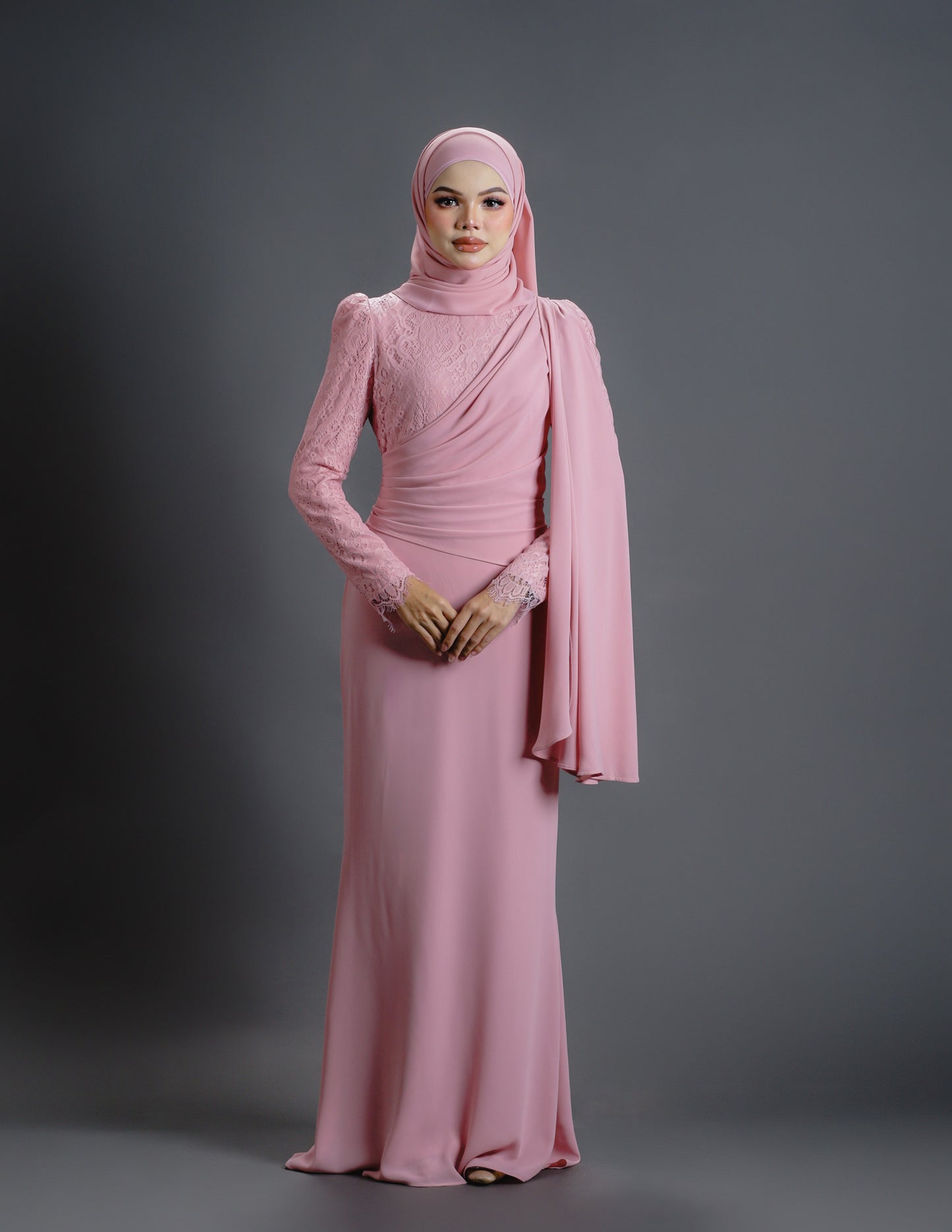 BRYNDA DRESS (DUSTY PINK)