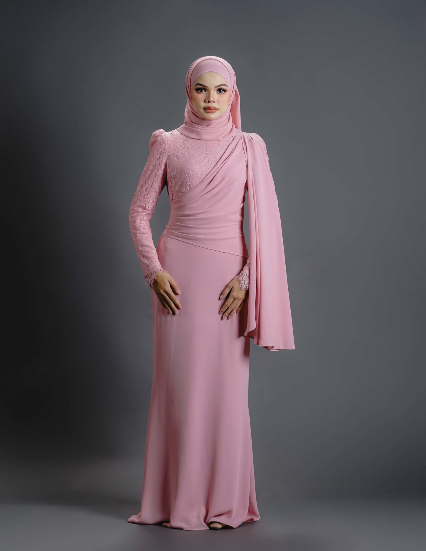 BRYNDA DRESS (DUSTY PINK)