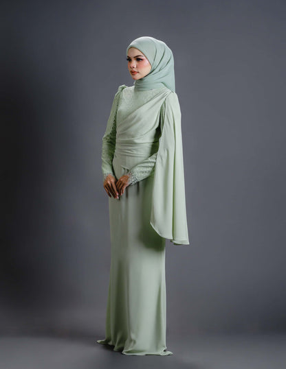 BRYNDA DRESS (GREEN TEA)