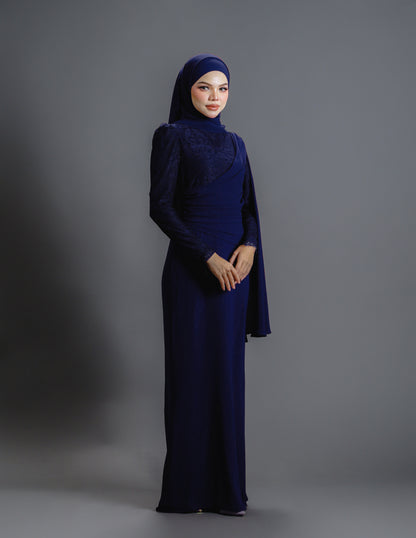 BRYNDA DRESS (NAVY BLUE)