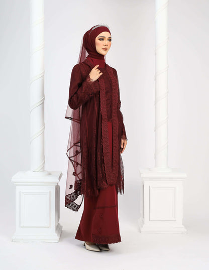 MINOR DEFECT CAMELIA DRESS (BURGUNDY)